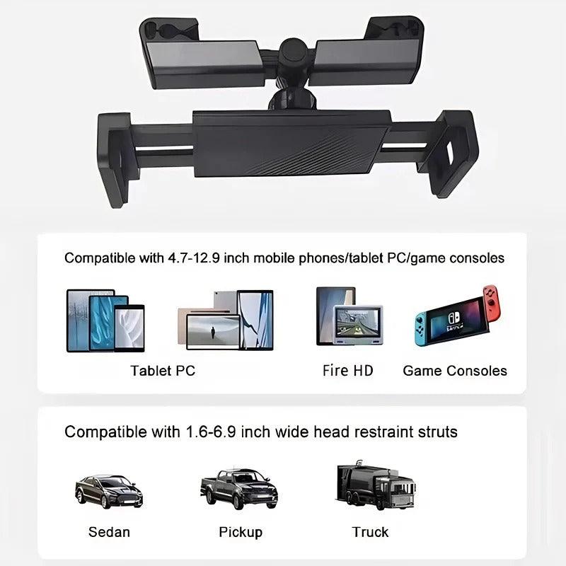 Rear Seat Tablet Phone Holder