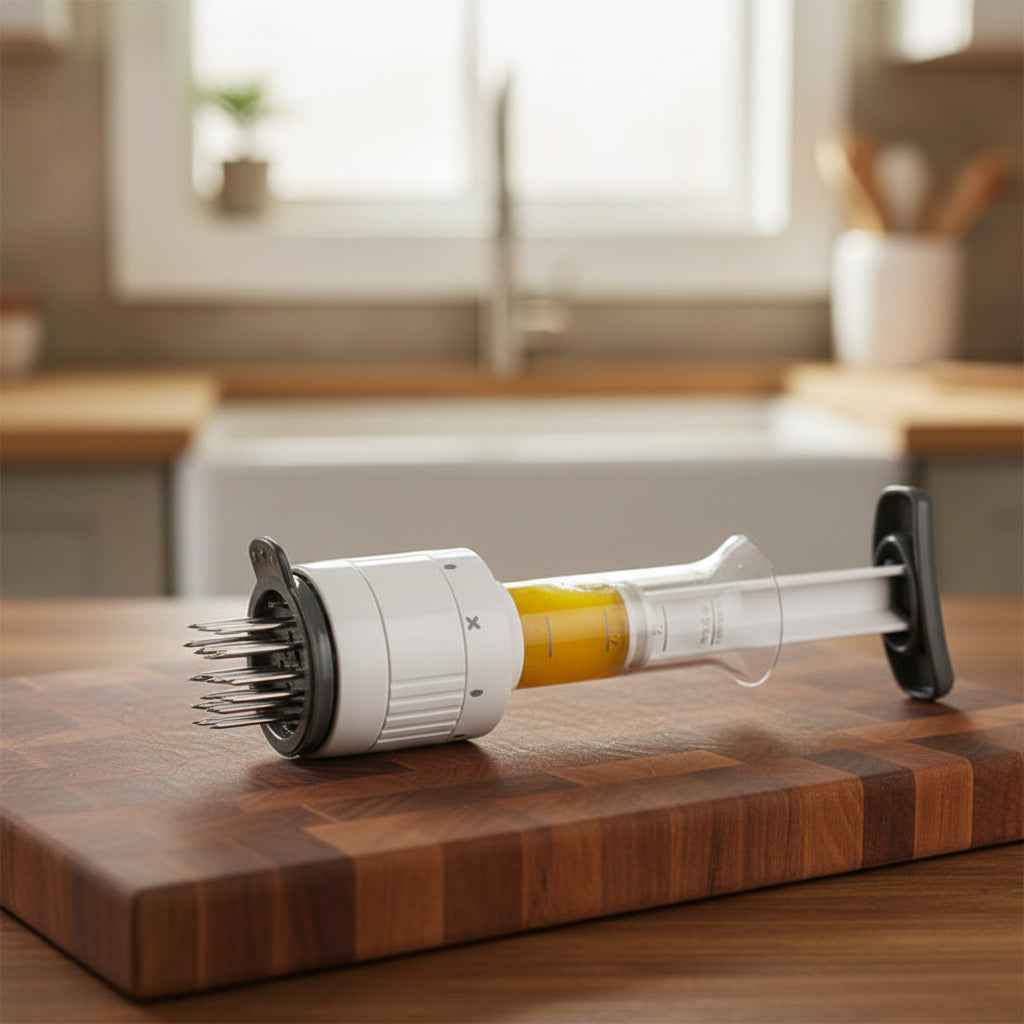 Meat Marinade Injector & Tenderizer – Stainless Steel Needle, Deep Flavor Infusion