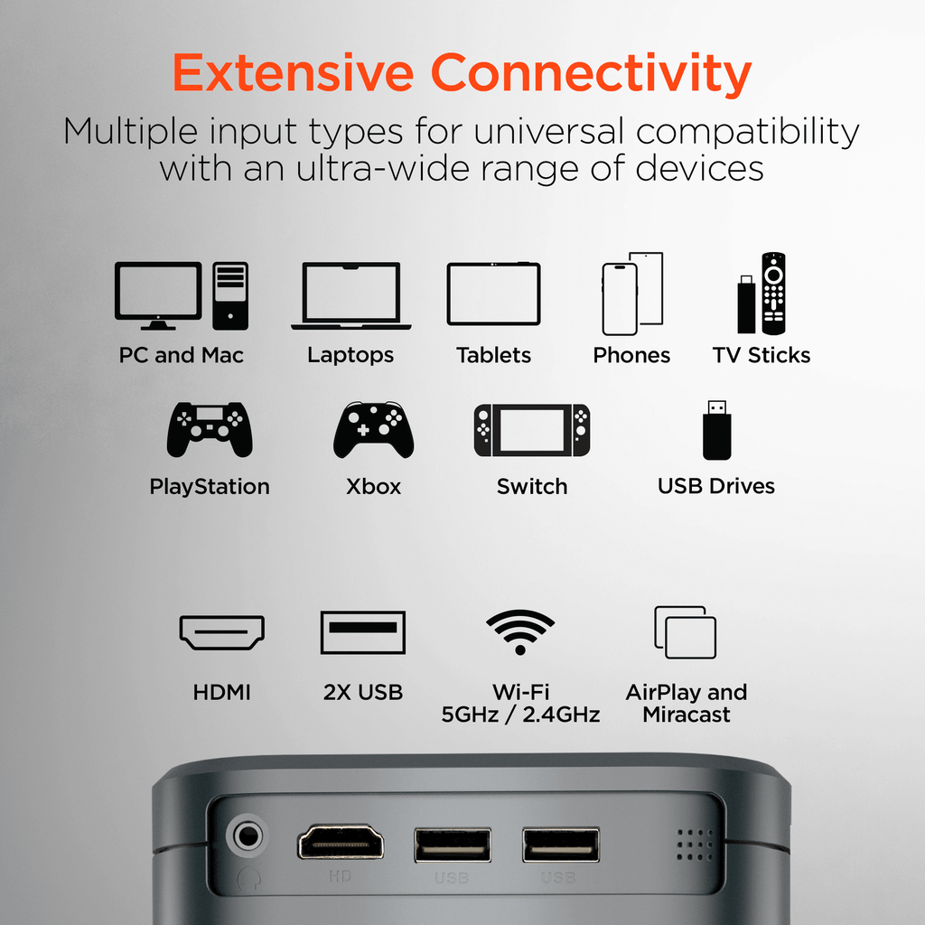 HyperGear CineMini Portable Mini Projector