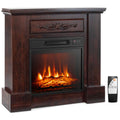 1400W Electric Fireplace TV Stand Mantel with Remote Control