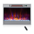 23-Inch 1500W Recessed Electric Fireplace Insert with Remote Control
