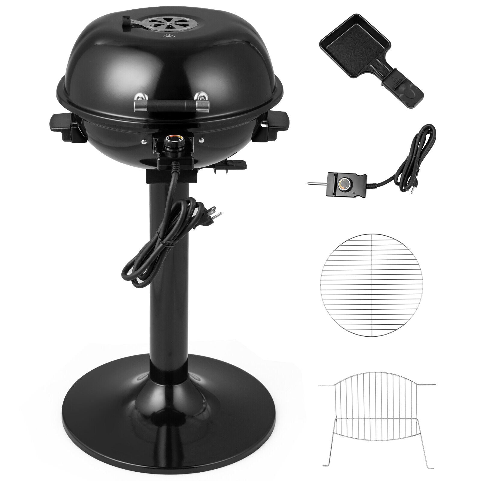 1600W Electric BBQ Grill with Removable Non-Stick Plate