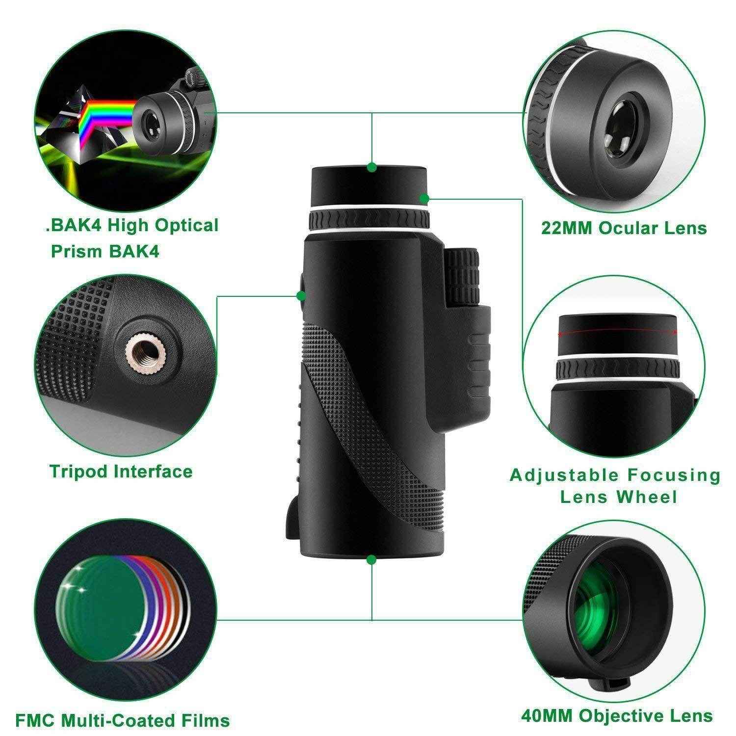 Handheld Monocular Telescope – Compact Mini Binoculars