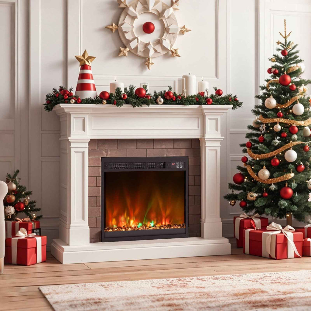 18/23/26-Inch 1500W Electric Fireplace Insert with Remote Control