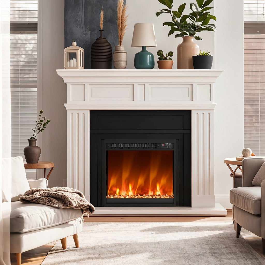 18/23/26-Inch 1500W Electric Fireplace Insert with Remote Control