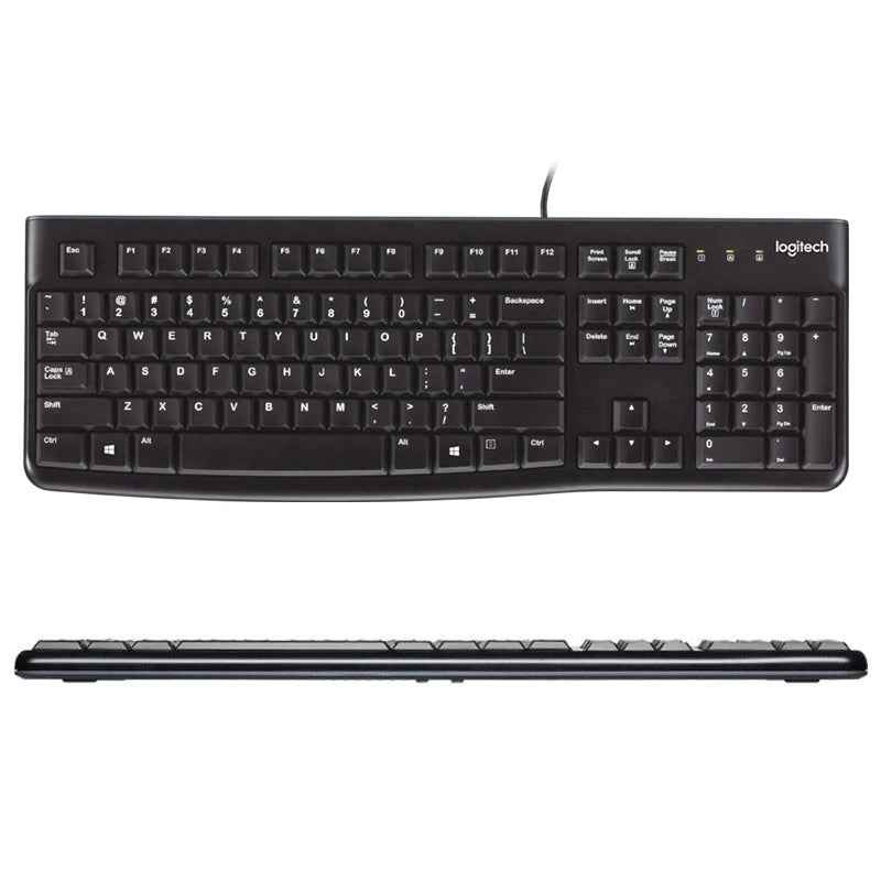 Logitech K120 Wired USB Keyboard – Waterproof & Quiet