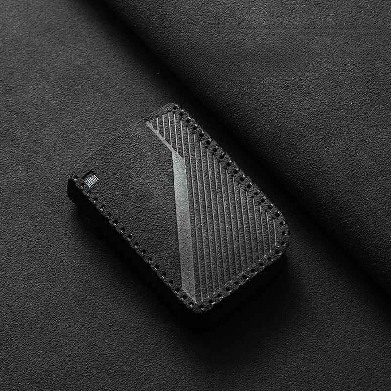 Suede Leather Car Key Case Cover Fob Shell for Lynk & CO 08