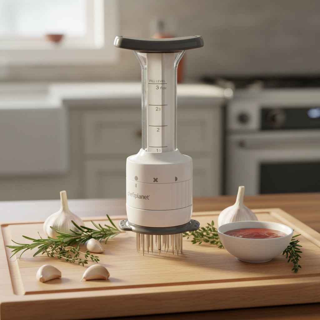 Meat Marinade Injector & Tenderizer – Stainless Steel Needle, Deep Flavor Infusion