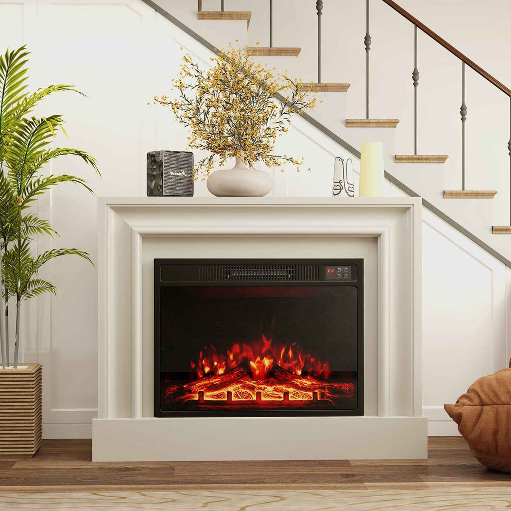 23-Inch Electric Fireplace Insert with Adjustable Flame Color