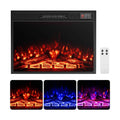 23-Inch Electric Fireplace Insert with Adjustable Flame Color