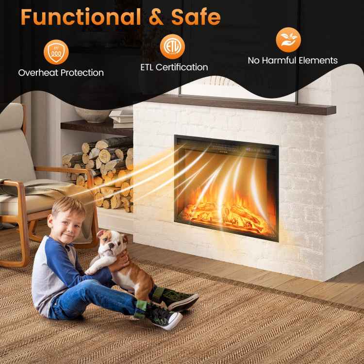 26-Inch Electric Fireplace Insert