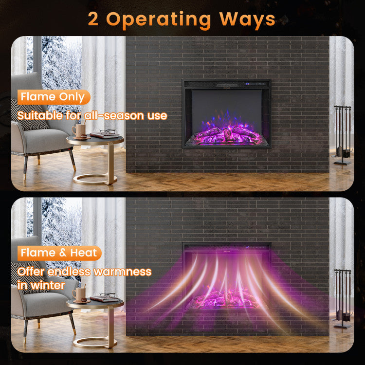 26-Inch Electric Fireplace Insert