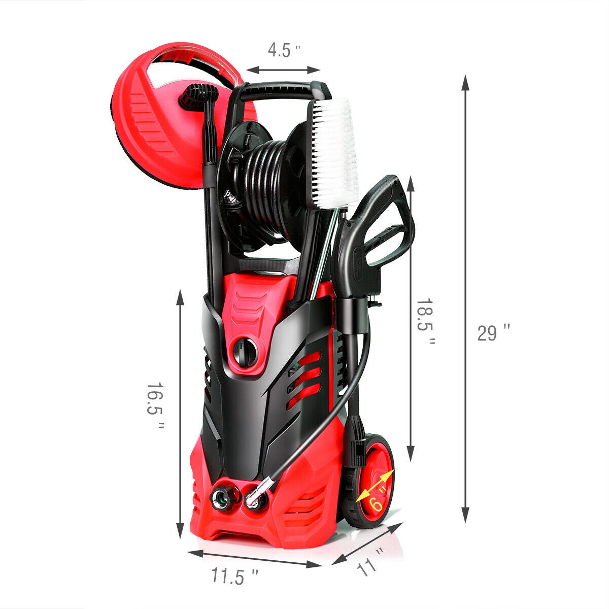 3000 PSI Electric High-Pressure Washer with Patio Cleaner