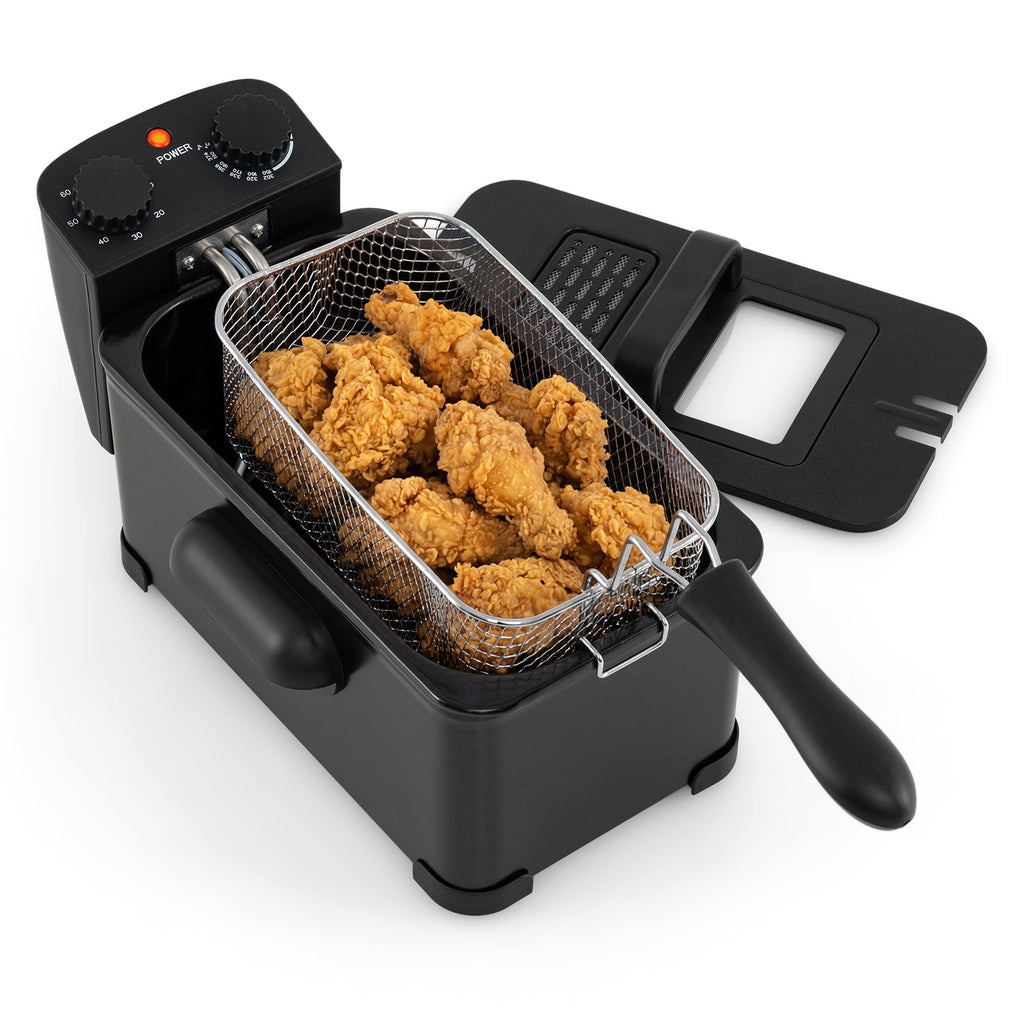 3.2QT Electric Stainless Steel Deep Fryer with Timer