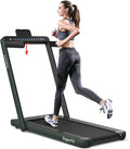 2-in-1 Electric Motorized Folding Treadmill – Walk & Run