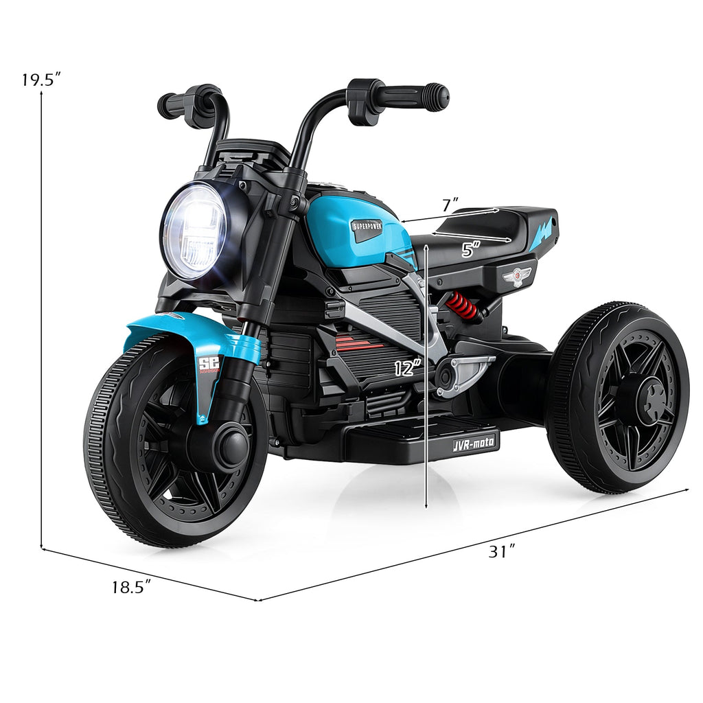 6V Kids Electric Motorcycle with LED Headlight & Music – Ages 3-5
