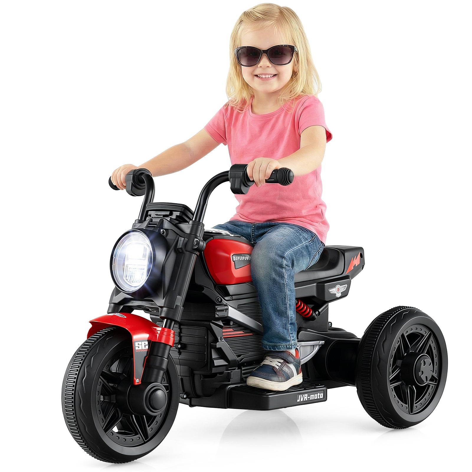 6V Kids Electric Motorcycle with LED Headlight & Music – Ages 3-5