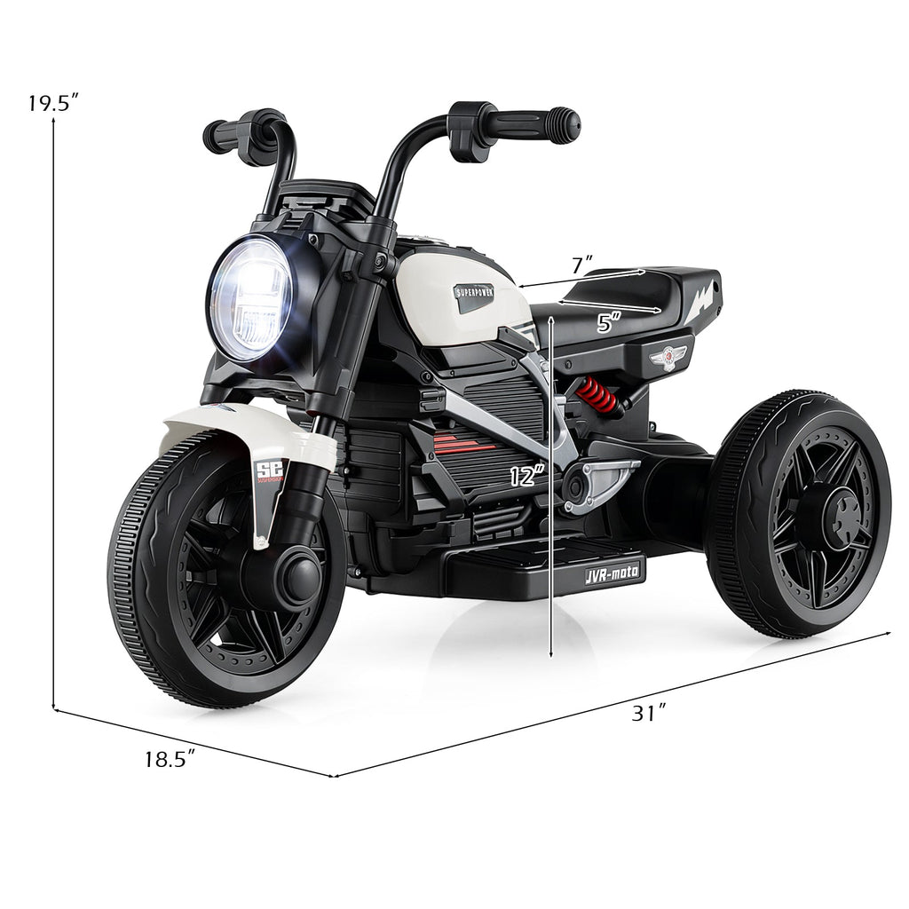 6V Kids Electric Motorcycle with LED Headlight & Music – Ages 3-5