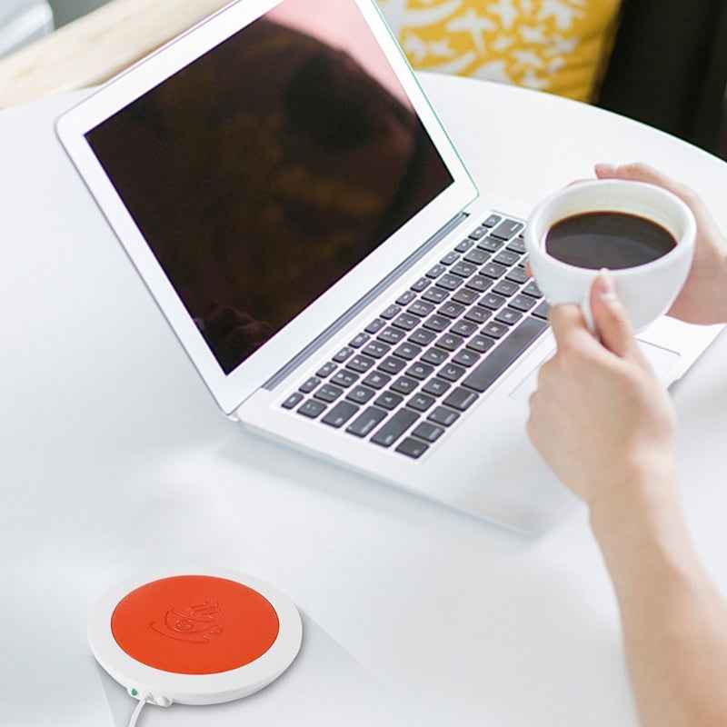 ☕ USB Cup Warmer Mat Pad – Portable Coffee & Tea Mug Heating Coaster