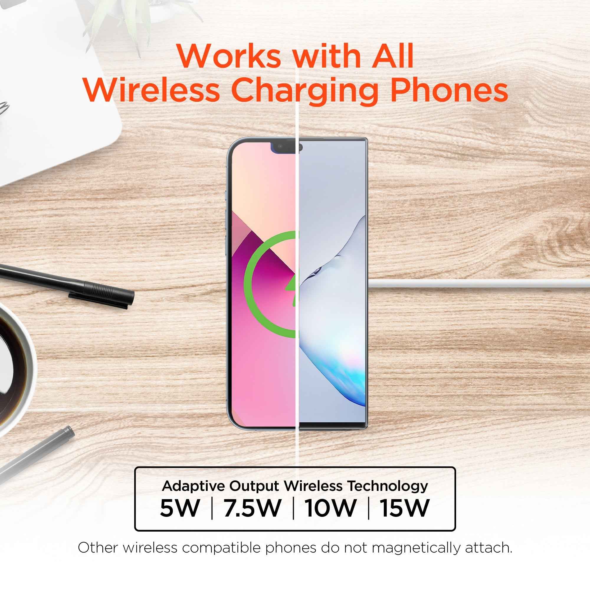 HyperGear Universal Magnetic 15W Wireless Fast Charger