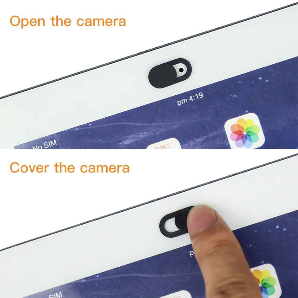 ACCEZZ WebCam Cover Shutter Magnet Slider Plastic For iPhone Web Laptop PC For iPad Tablet Camera Mobile Phone Privacy Sticker