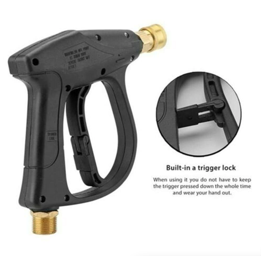 4000 PSI High Pressure Washer Gun — 1/4" Quick Connect, M22-14mm, 5 Nozzle Tips
