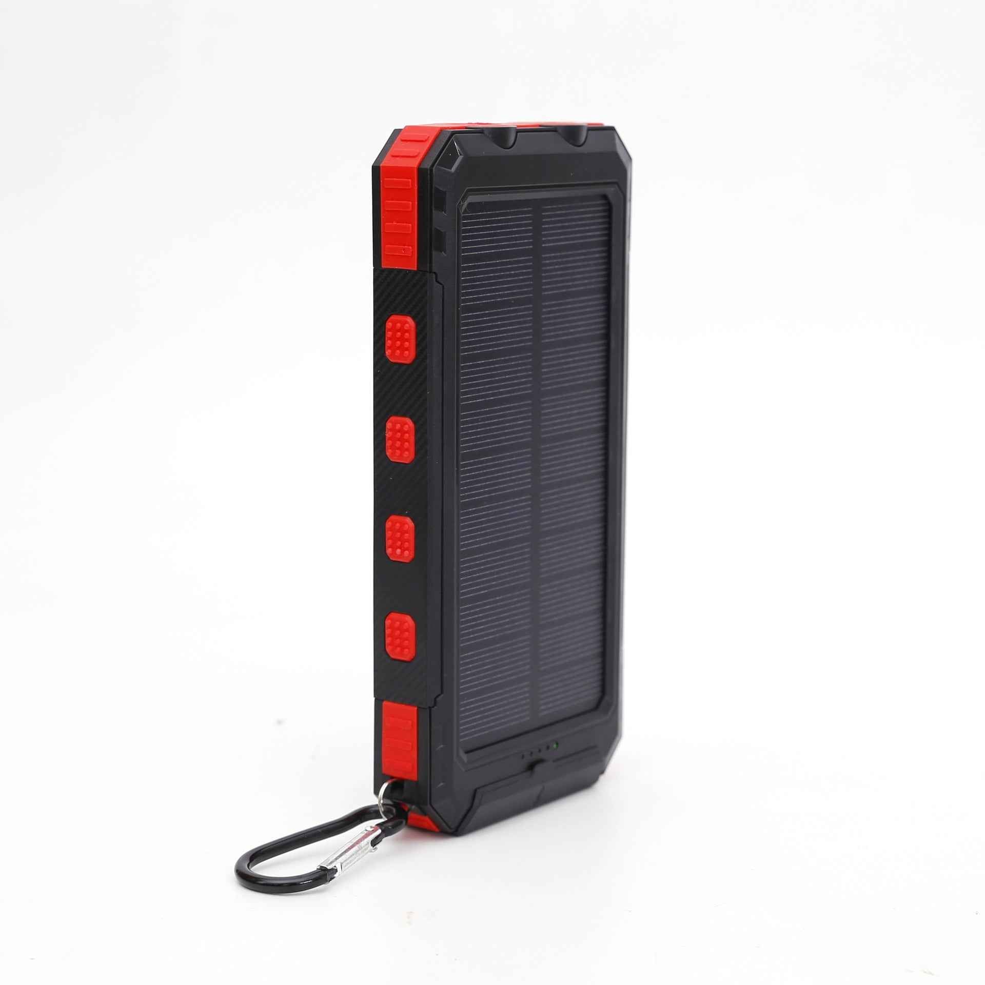 Ultra thin solar power bank 20000mAh with compass three proof solar power bank