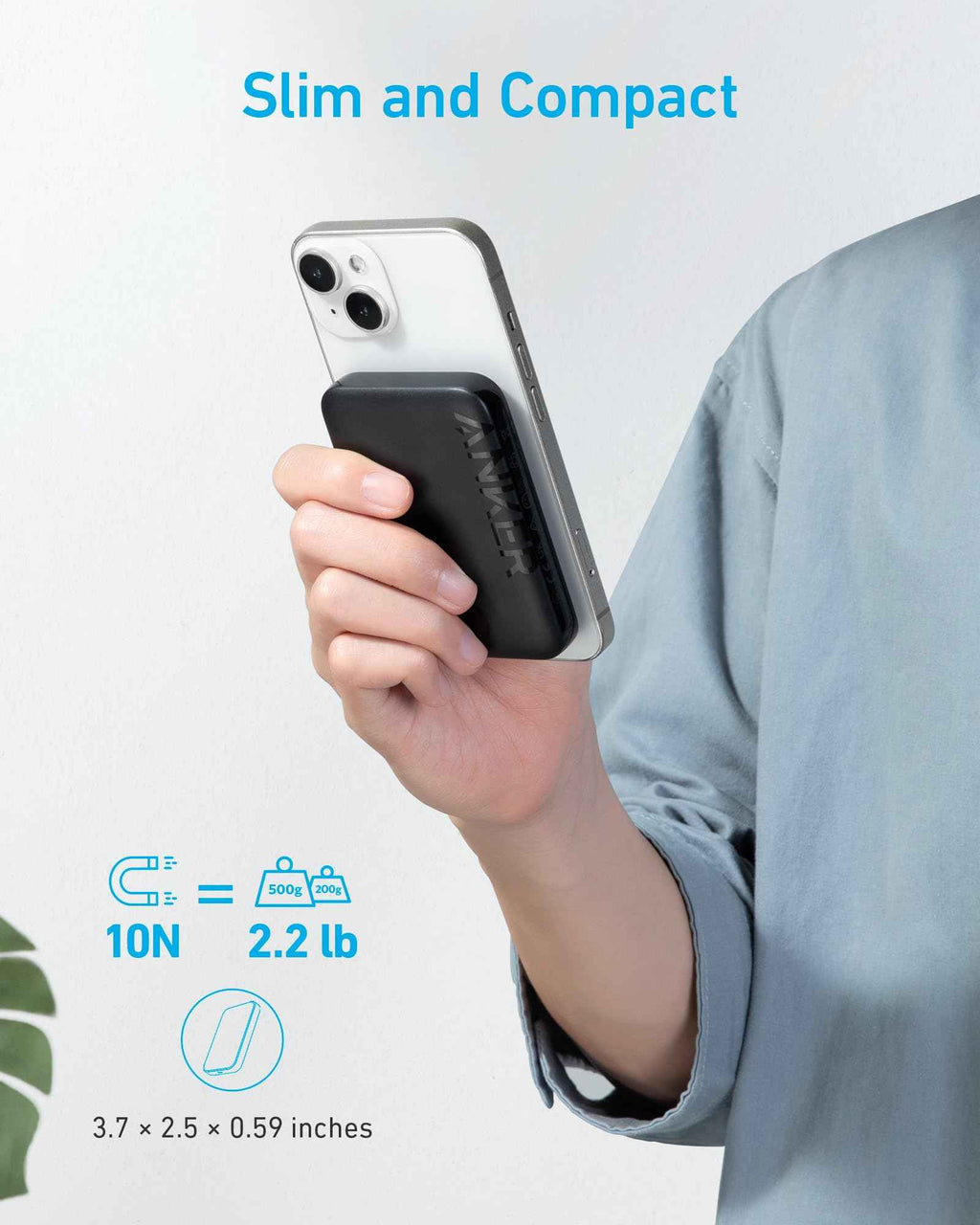 Anker <b>321</b> MagGo Battery (PowerCore Magnetic 5K)
