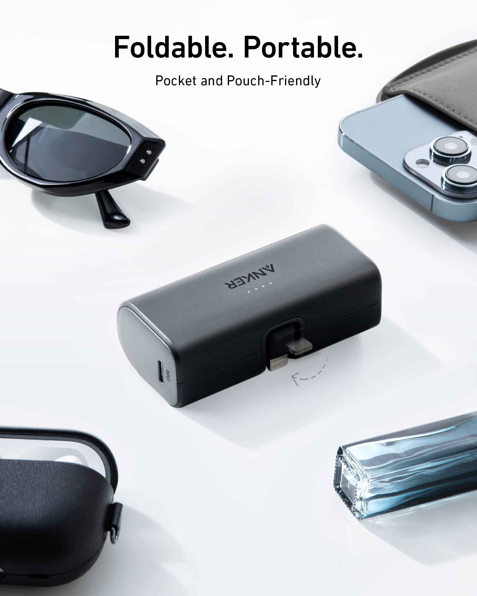 Anker Nano Power Bank (12W, Built-In Lightning Connector)