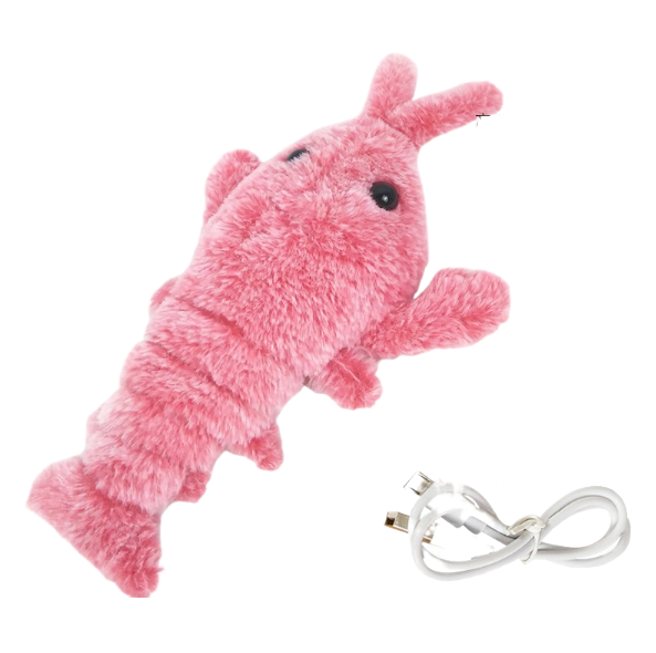 Electric Jumping Shrimp Pet Toy – USB Rechargeable Cat & Dog Teaser
