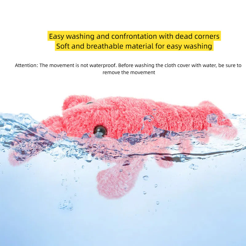 Electric Jumping Shrimp Pet Toy – USB Rechargeable Cat & Dog Teaser