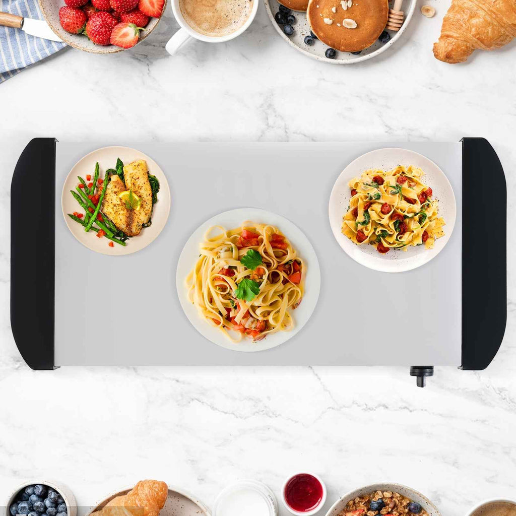 Electric Buffet Server & Food Warmer with 3 Removable Trays