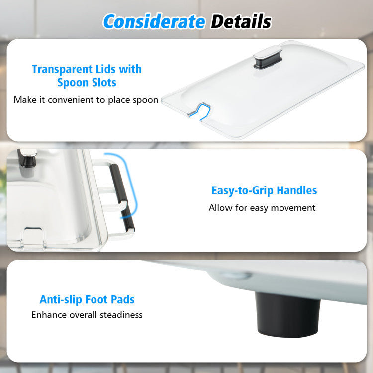 2-in-1 Electric Warming Tray with Temperature Control