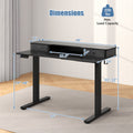 48-Inch Electric Fireplace TV Stand with Cabinets for TVs Up to 55"