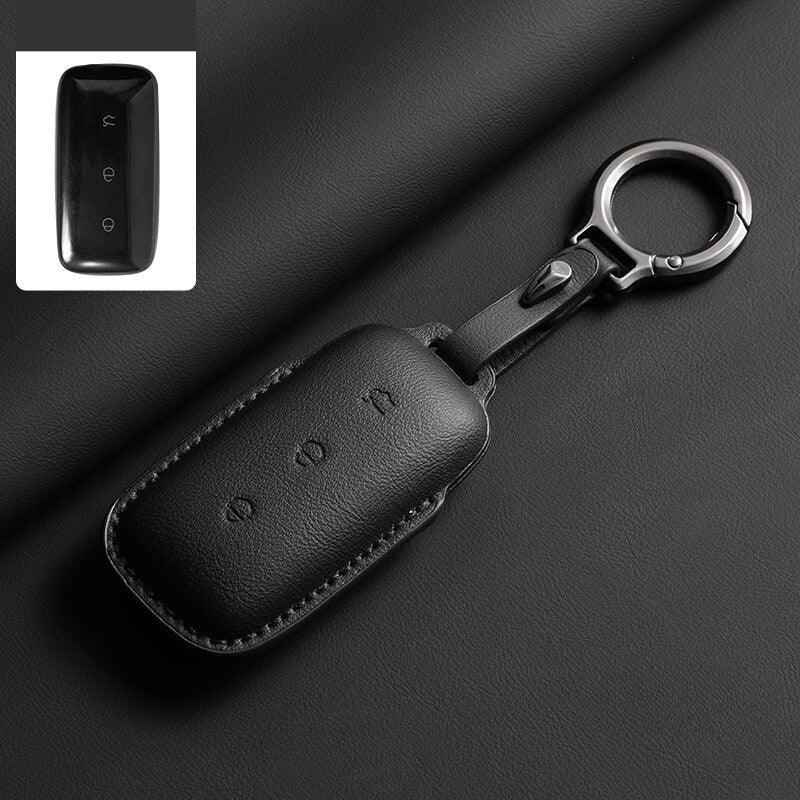 Leather Car Key Case Cover Fob Shell for Geely EX5/Geely Starray EM-i