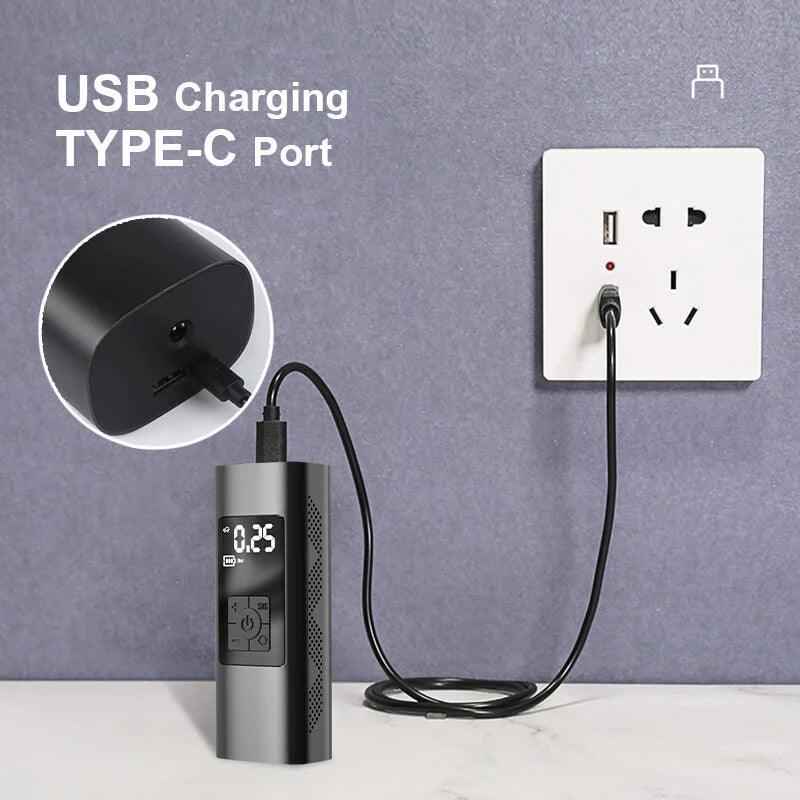 Portable Rechargeable Wireless Electric Tire Inflator