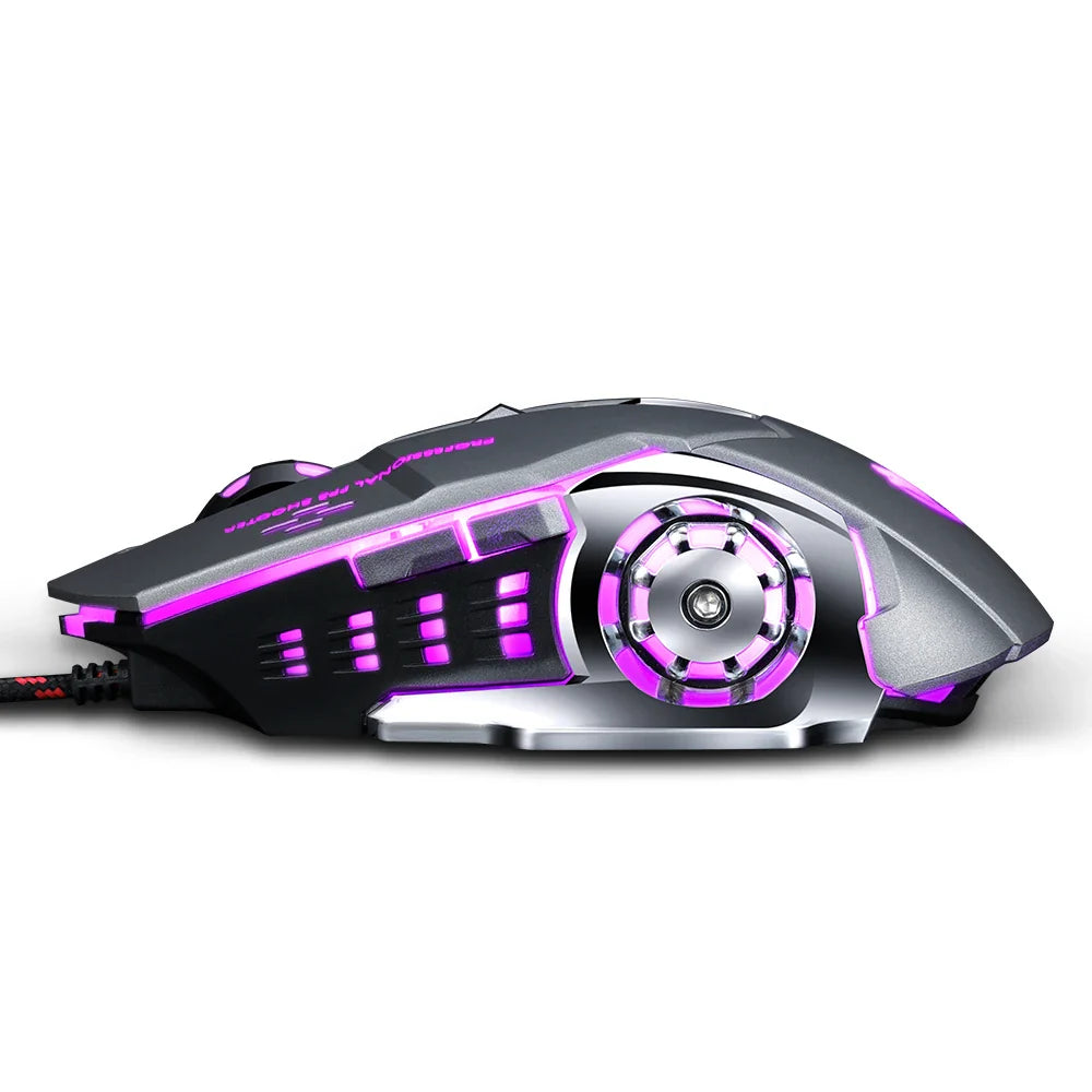 Pro Gaming Mouse 8D 3200DPI Adjustable Wired LED USB