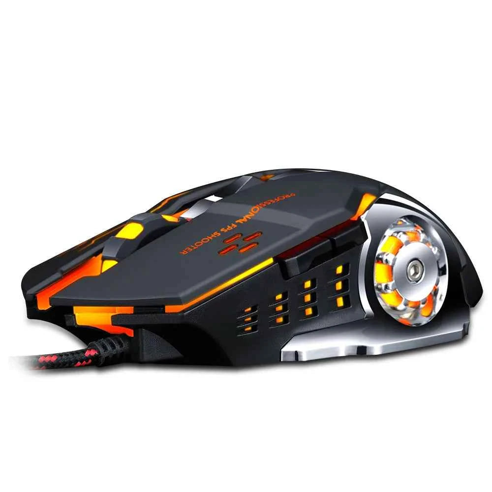 Pro Gaming Mouse 8D 3200DPI Adjustable Wired LED USB