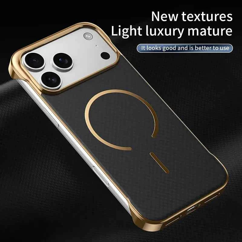 Kevlar Edge Wireless Charging Case for iPhone 17 Pro Max 13 14 15 16
