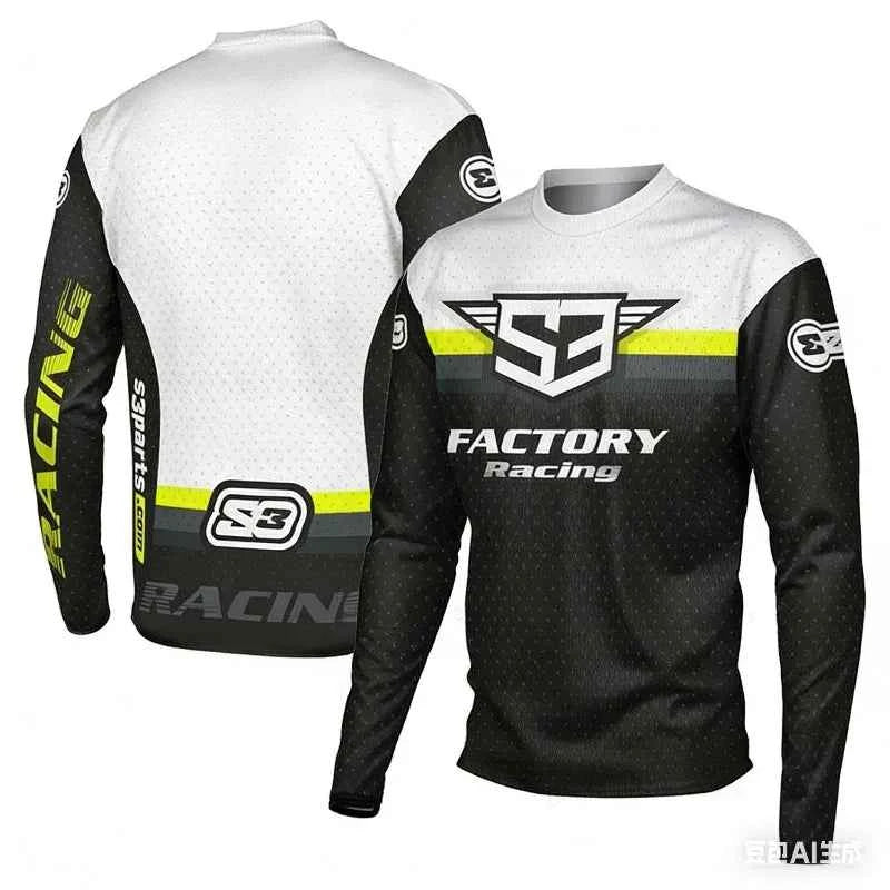 Summer New Long Sleeve Fast-Drying Mountain Bike Riding Vest for Motocross Off-Road Cycling