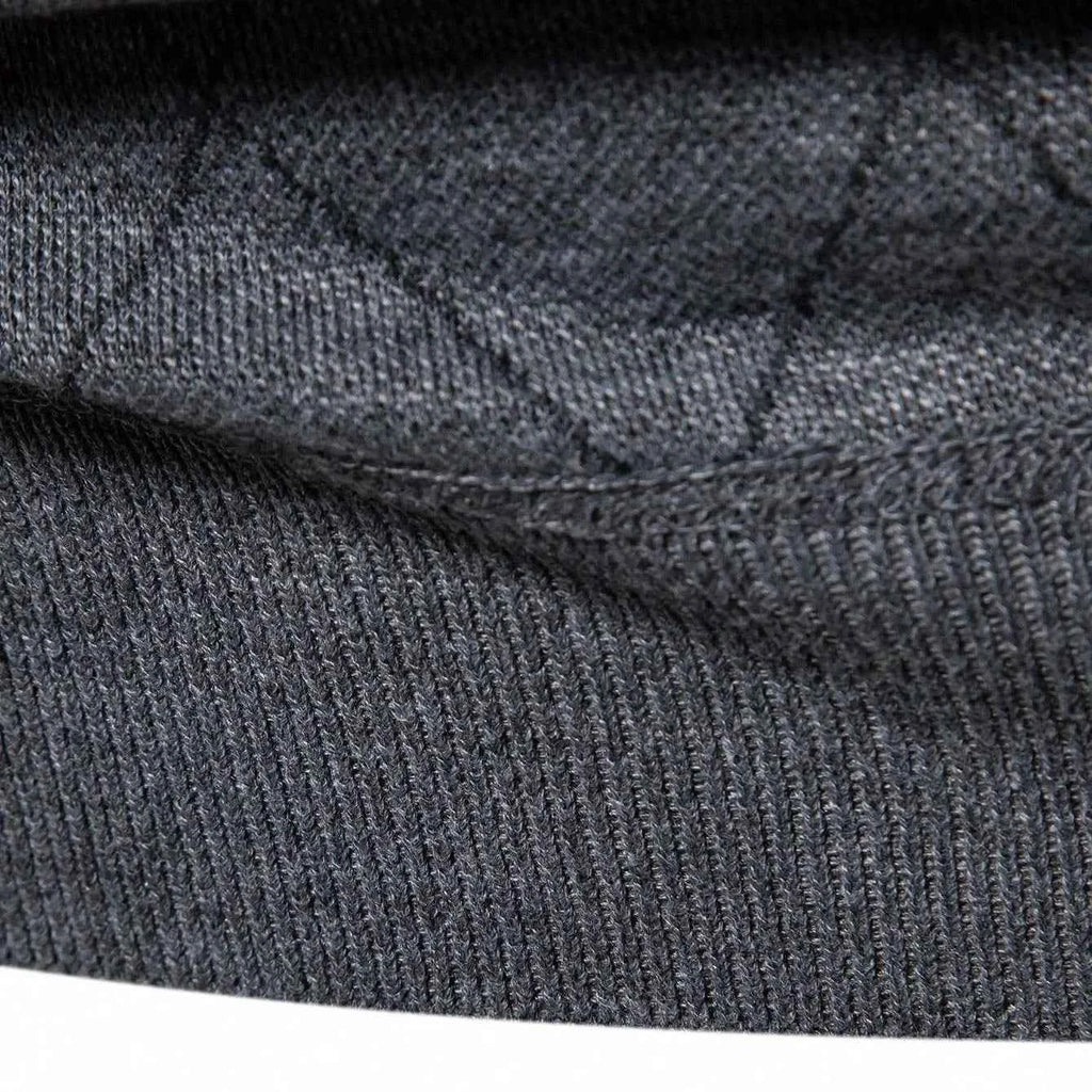 New Fashion Mens Knit Sweater American Half Zip Fleeced Knitwear Men's Stand Collar Casual Sweaters Pullovers