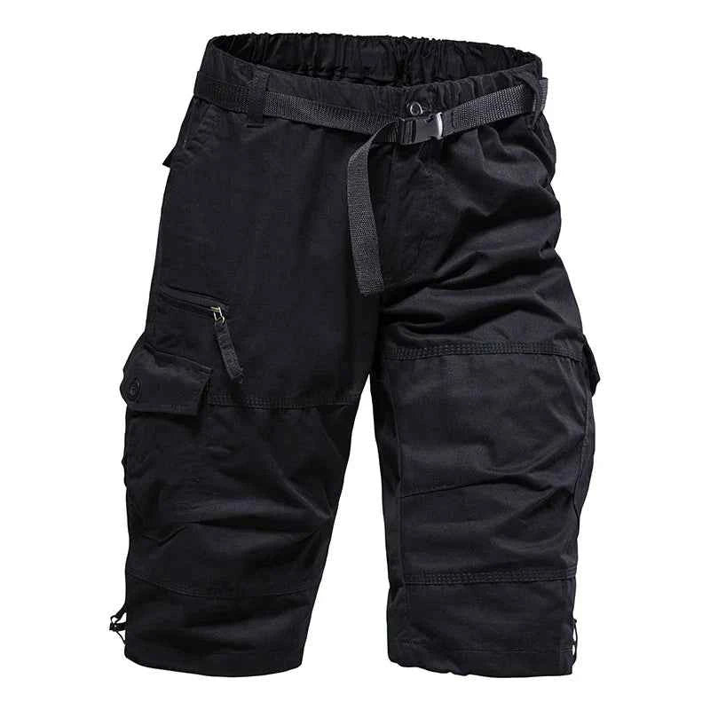 Men's Summer Casual Shorts Cotton Overalls Multi Pocket Knee Shorts American Style Sports Short Pants