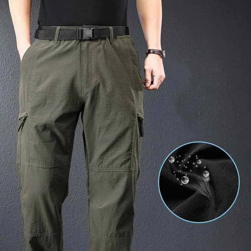 Men’s 2026 Ice Silk Quick Dry Hiking & Travel Pants – Lightweight Outdoor Casual Summer Wear