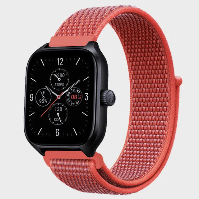Nylon Loop Band For Amazfit GTS 4/3/3pro/2e/GTS 2 Mini/GTR 4 47mm/GTR 2/Stratos 2 3 Strap For Amazfit Bip 3 Pro Correa