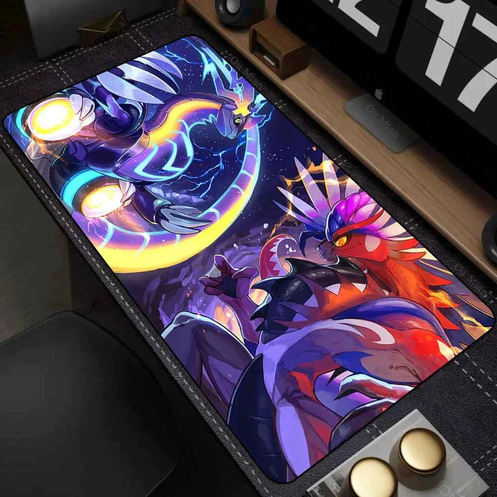 Mouse Pad Gamer XXL Mouse Mat P-pokemon Desk Mats Table of Office Carpet Gamer Natural Rubber Mice Pad Lockrand Mousepad 90x40cm