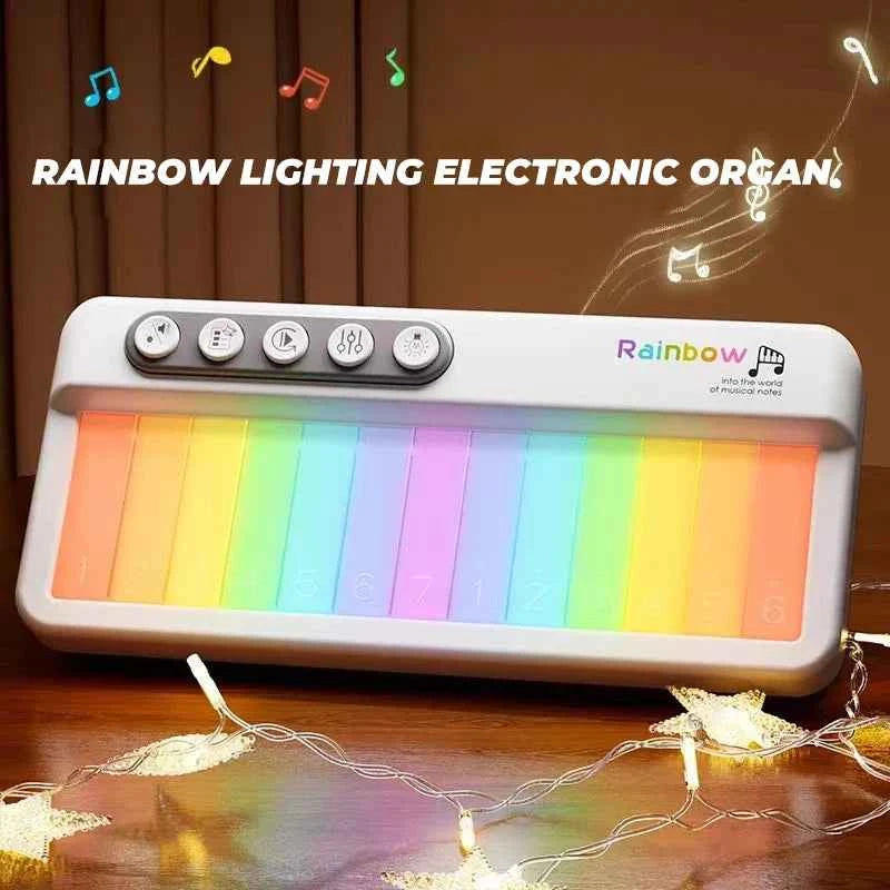 Children Touch Screen Electronic Piano Music Toy with Colour Light Touch Screen Musical Instrument Toys for Kids Education Gifts
