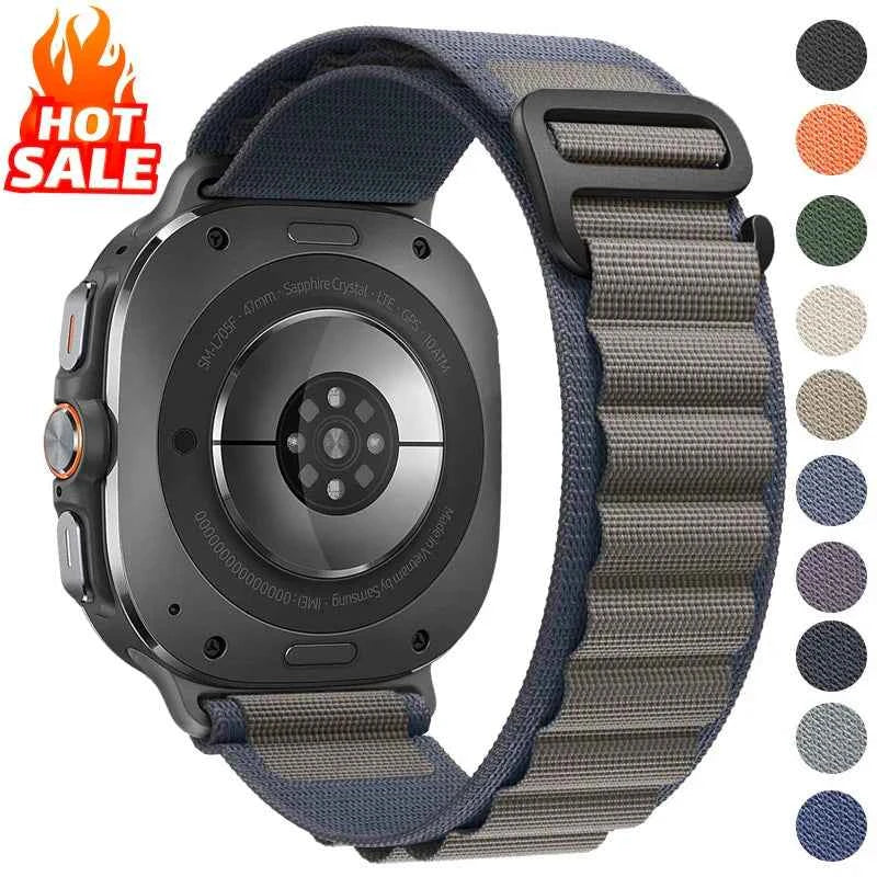 Samsung Galaxy Watch Ultra band 47mm Accessories Sport Nylon Bracelet correa Galaxy watch 7 ultra 47 mm Strap