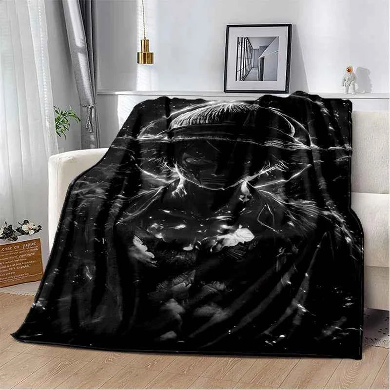 Anime One Piece 3D Cartoon Blanket - Soft, Warm Throw for Bedroom, Living Room, Bed, Camping, Picnic, Office, Kids Gift