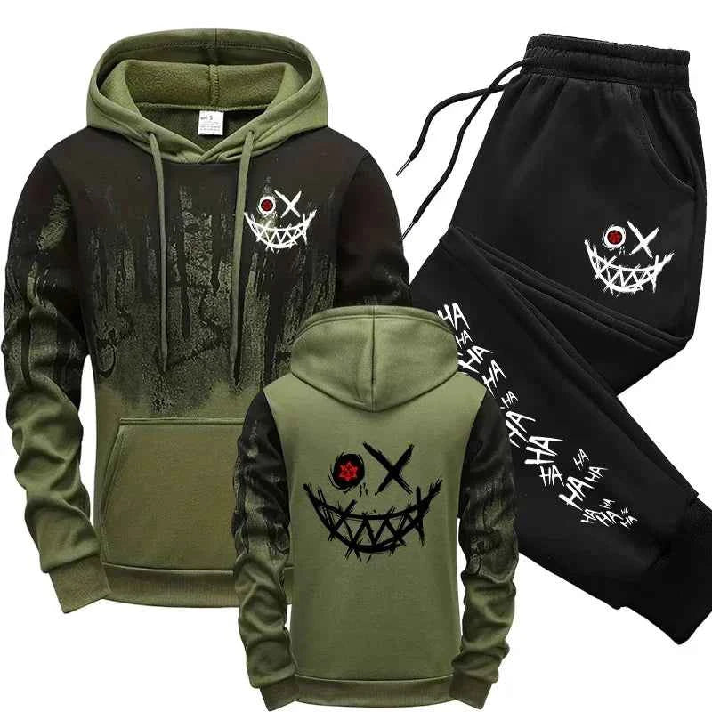 Men Single Piece Sweatshirts Sweatpants Versatile Men's Tracksuit Casual Comfort Fashion Daily Sports Simple Splashed Ink Hoodie