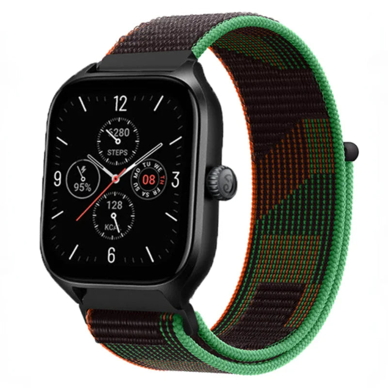 Nylon Loop Band For Amazfit GTS 4/3/3pro/2e/GTS 2 Mini/GTR 4 47mm/GTR 2/Stratos 2 3 Strap For Amazfit Bip 3 Pro Correa